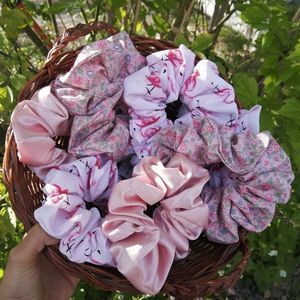 Scrunchies pink pack of 3